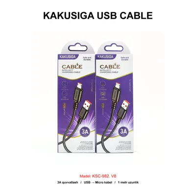 USB CABLE KAKUSIGA KSC-982 V8 BLACK