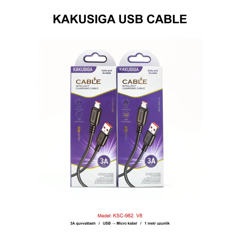 USB CABLE KAKUSIGA KSC-982 V8 BLACK