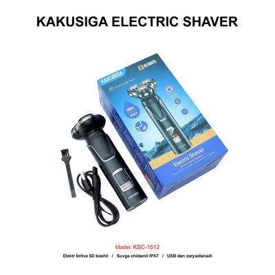 ELECTRIC SHAVER KAKUSIGA KSC-1512 BLACK
