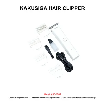 HAIR CLIPPER KAKUSIGA KSC-1503 WHITE