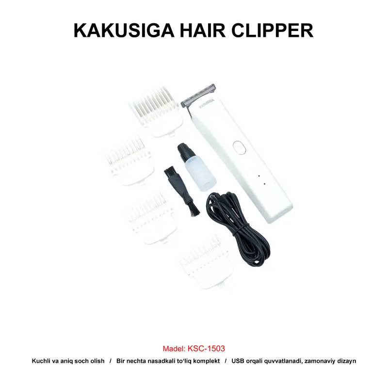HAIR CLIPPER KAKUSIGA KSC-1503 WHITE