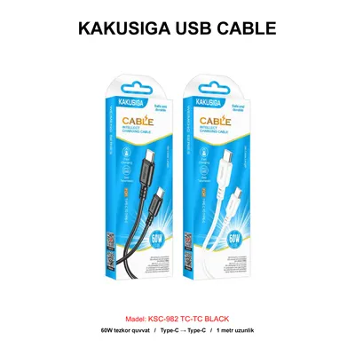 USB CABLE KAKUSIGA KSC-982 TC-TC BLACK
