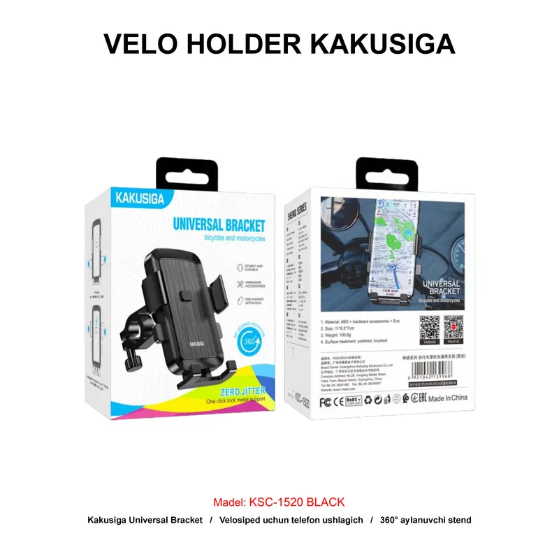 VELO HOLDER KAKUSIGA KSC-1520 BLACK