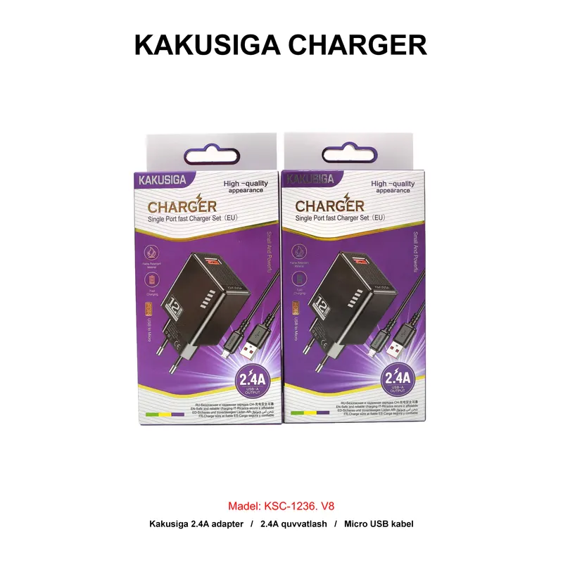 CHARGER KAKUSIGA KSC-1236 V8 BLACK