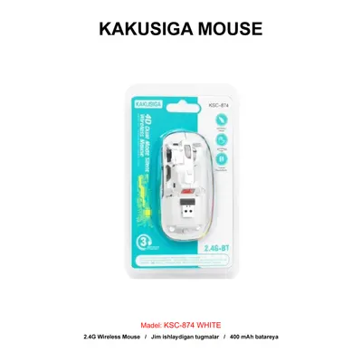 MOUSE WIRELESS KAKUSIGA KSC-874 WHITE