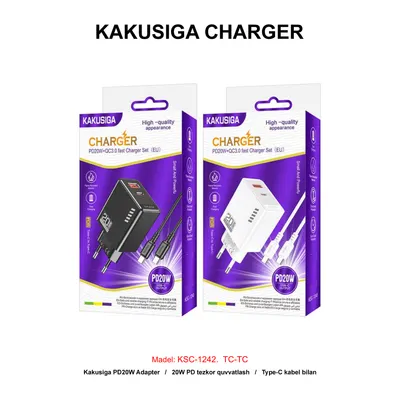 CHARGER KAKUSIGA KSC-1242 TC-TC WHITE