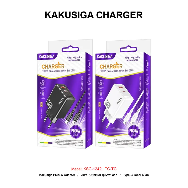 CHARGER KAKUSIGA KSC-1242 TC-TC WHITE