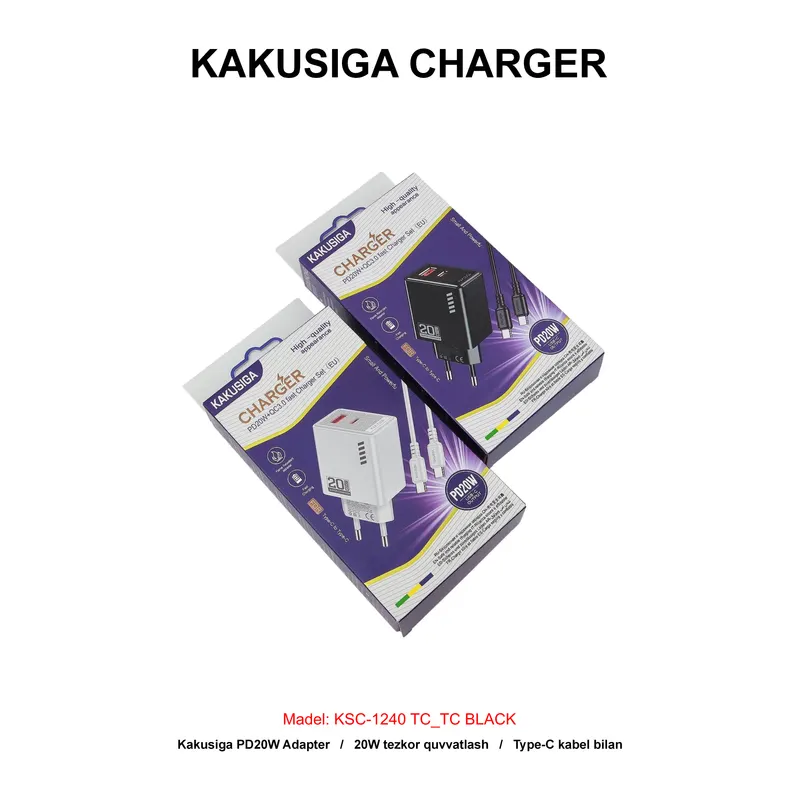 CHARGER KAKUSIGA KSC-1240 TC-TC BLACK