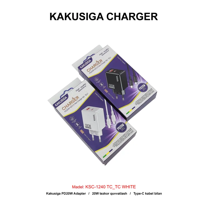 CHARGER KAKUSIGA KSC-1240 TC-TC WHITE