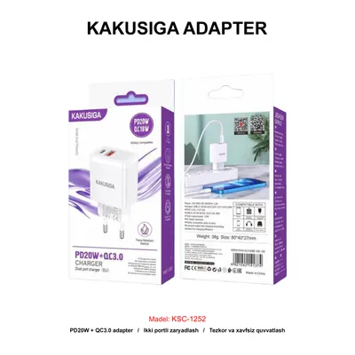 ADAPTER KAKUSIGA KSC-1252 WHITE