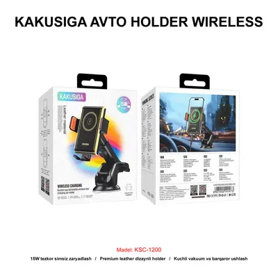 AVTO HOLDER WIRELESS KAKUSIGA KSC-1200 BLACK