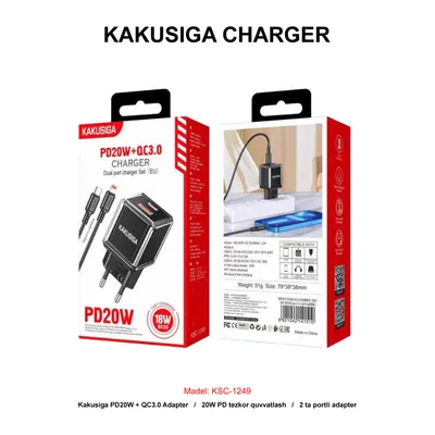 CHARGER KAKUSIGA KSC-1249 TC-IP BLACK