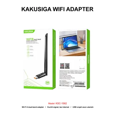 WIFI ADAPTER KAKUSIGA KSC-1562 BLACK