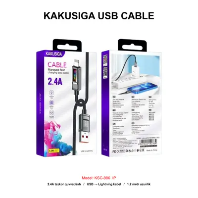 USB CABLE KAKUSIGA KSC-986 IP BLACK