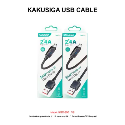 USB CABLE KAKUSIGA KSC-990 V8 BLACK