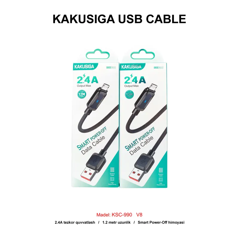 USB CABLE KAKUSIGA KSC-990 V8 BLACK