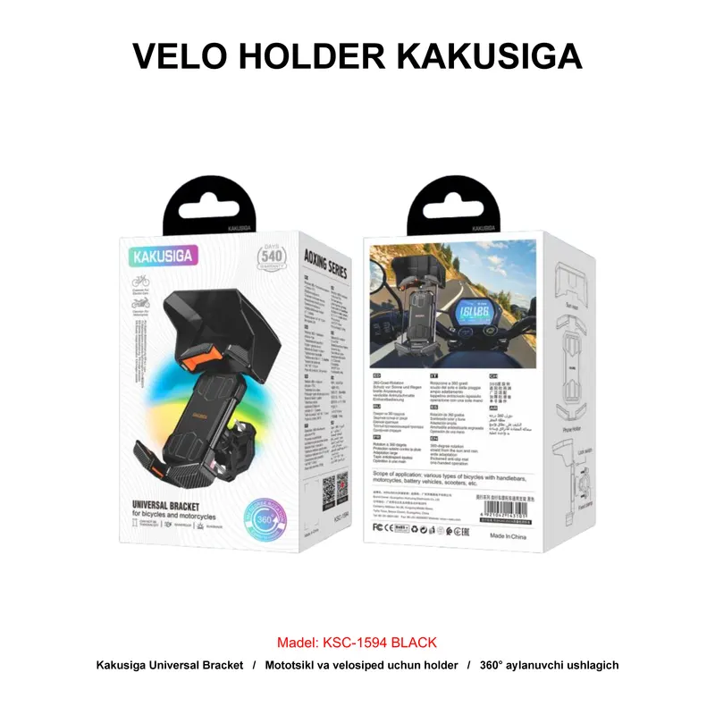 VELO HOLDER KAKUSIGA KSC-1594 BLACK
