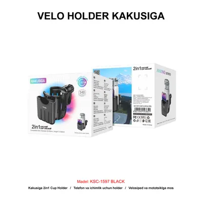 VELO HOLDER KAKUSIGA KSC-1597 BLACK