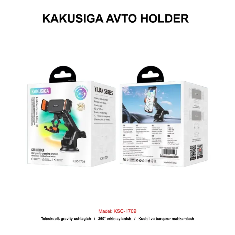 AVTO HOLDER KAKUSIGA KSC-1709 BLACK