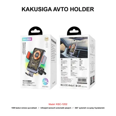 AVTO HOLDER KAKUSIGA KSC-1202 BLACK