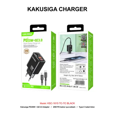 CHARGER KAKUSIGA KSC-1615 TC-TC BLACK