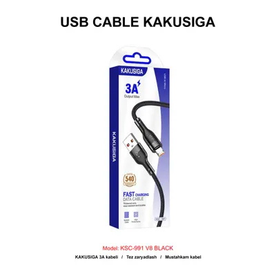 USB CABLE KAKUSIGA KSC-991 V8 BLACK