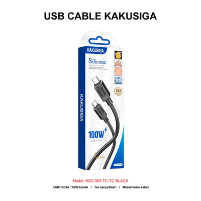 USB CABLE KAKUSIGA KSC-993 TC-TC BLACK