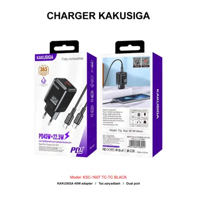 CHARGER KAKUSIGA KSC-1607 TC-TC BLACK