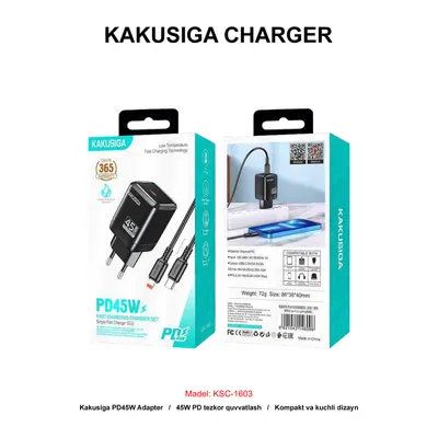 CHARGER KAKUSIGA KSC-1603 TC-IP BLACK