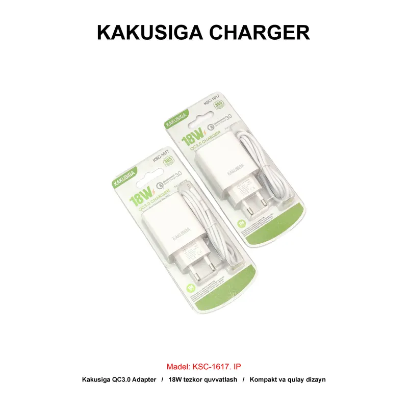 CHARGER KAKUSIGA KSC-1617 IP WHITE