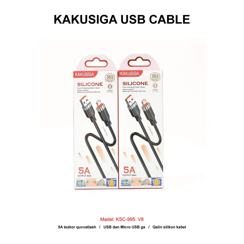 USB CABLE KAKUSIGA KSC-995 V8 BLACK