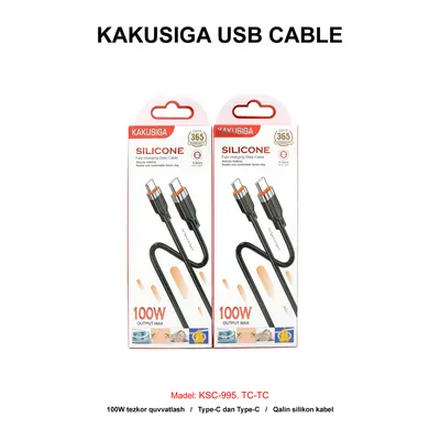 USB CABLE KAKUSIGA KSC-995 TC-TC BLACK