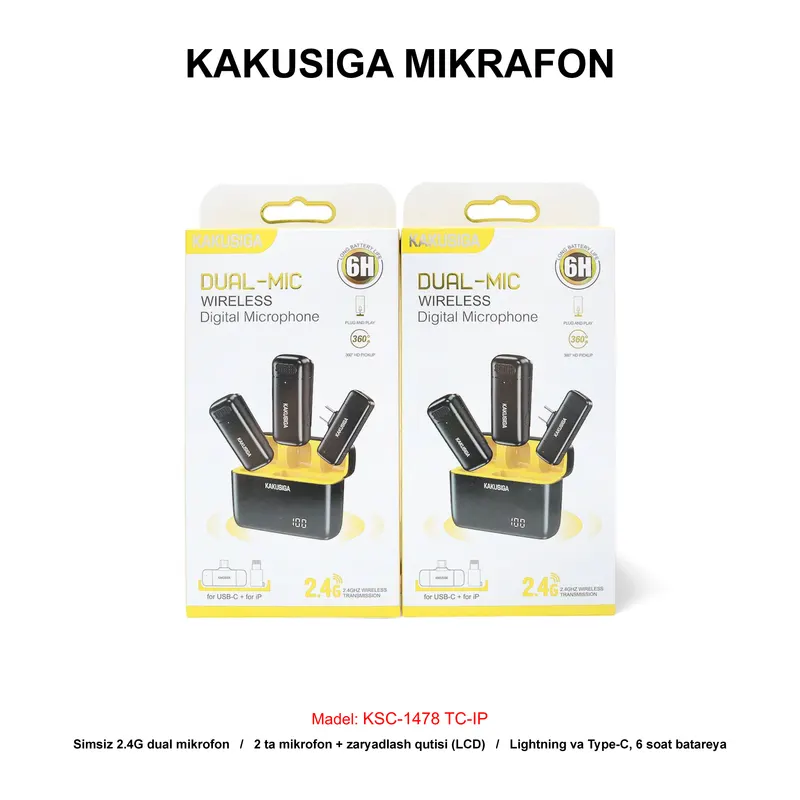 MIKROFON KAKUSIGA KSC-1478 TC-IP BLACK