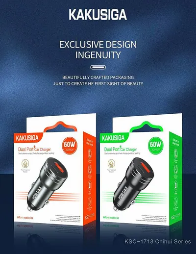 CAR CHARGER KAKUSIGA KSC-1713 BLACK