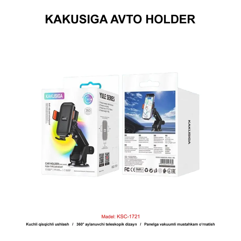 AVTO HOLDER KAKUSIGA KSC-1721 BLACK