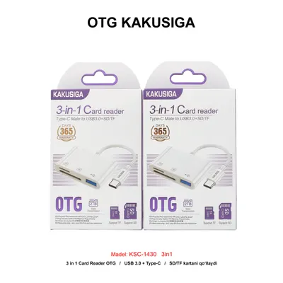 OTG KAKUSIGA KSC-1430 3in1 TYPE-C WHITE