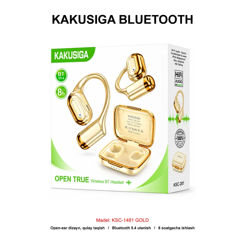 BLUETOOTH KAKUSIGA KSC-1481 GOLD