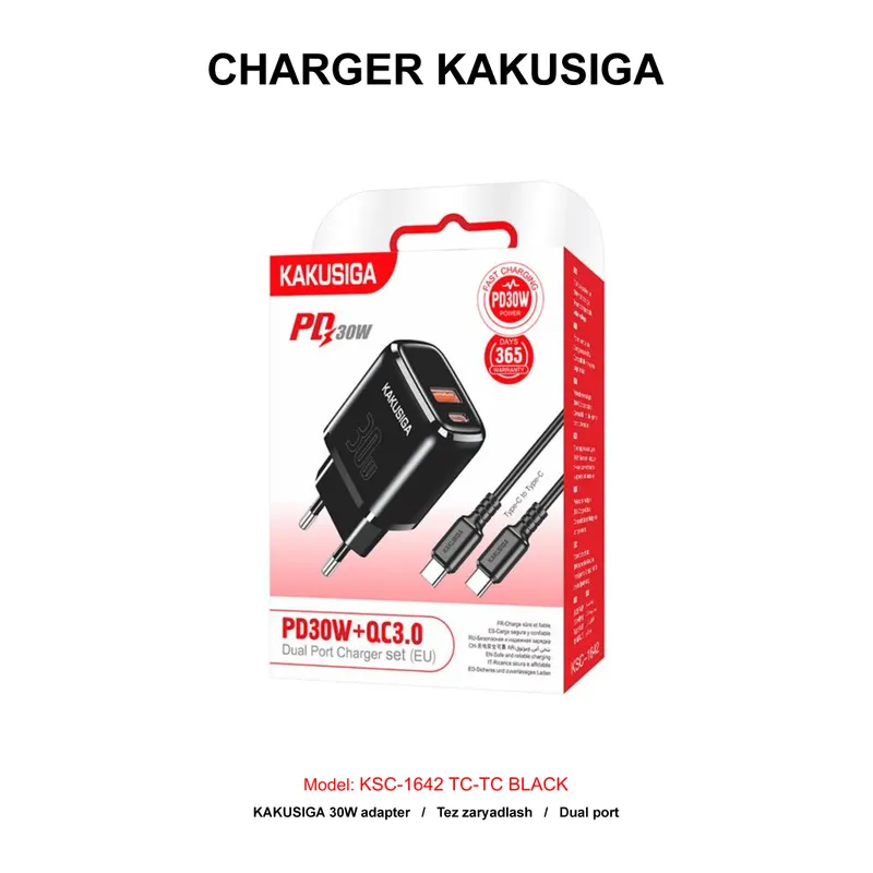 CHARGER KAKUSIGA KSC-1642 TC-TC BLACK