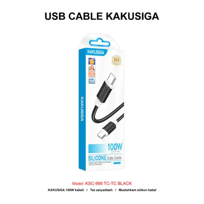 USB CABLE KAKUSIGA KSC-998 TC-TC BLACK