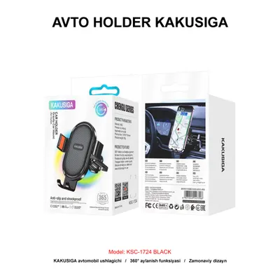 AVTO HOLDER KAKUSIGA KSC-1724 BLACK