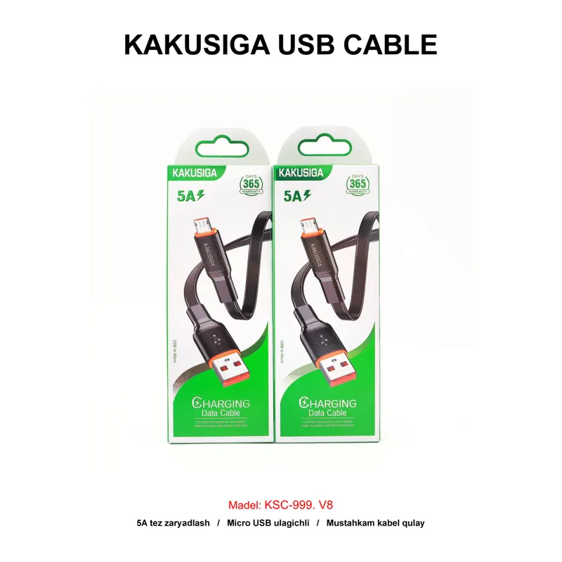 USB CABLE KAKUSIGA KSC-999 V8 BLACK