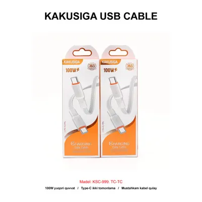 USB CABLE KAKUSIGA KSC-999 TC-TC WHITE