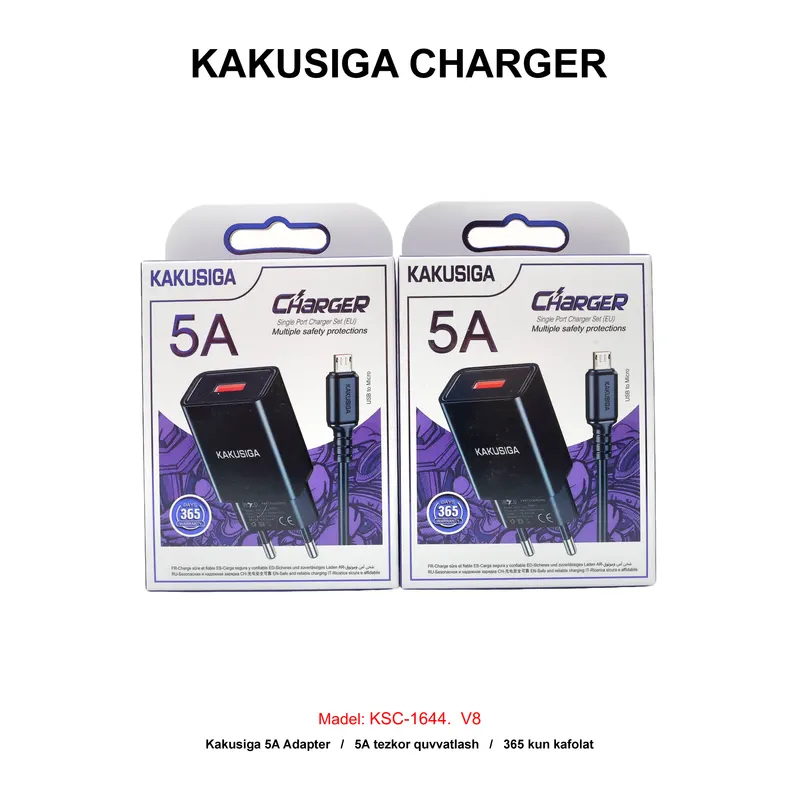 CHARGER KAKUSIGA KSC-1644 V8 BLACK