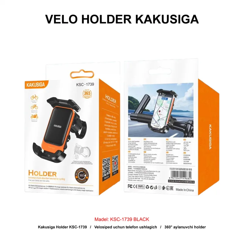 VELO HOLDER KAKUSIGA KSC-1739 BLACK