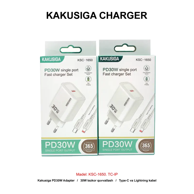 CHARGER KAKUSIGA KSC-1650 TC-IP WHITE