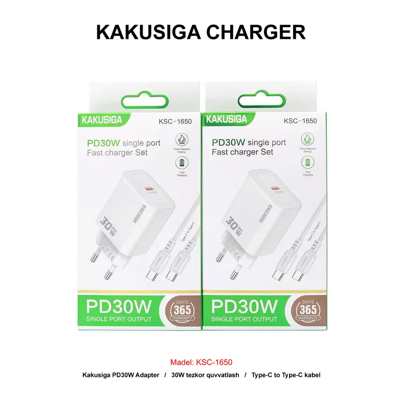 CHARGER KAKUSIGA KSC-1650 TC-TC WHITE