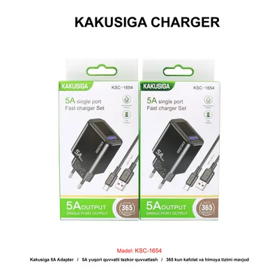 CHARGER KAKUSIGA KSC-1654 TYPE-C BLACK