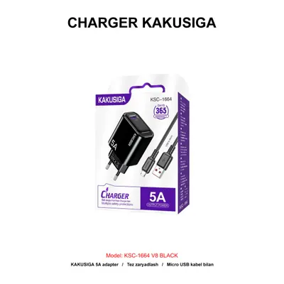 CHARGER KAKUSIGA KSC-1664 V8 BLACK