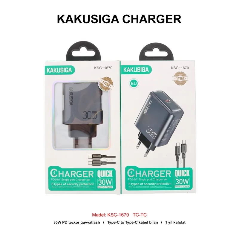 CHARGER KAKUSIGA KSC-1668 TC-TC BLACK