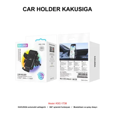 AVTO HOLDER KAKUSIGA KSC-1738 BLACK
